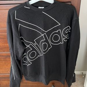 Adidas simple black and white sweatshirt and soft